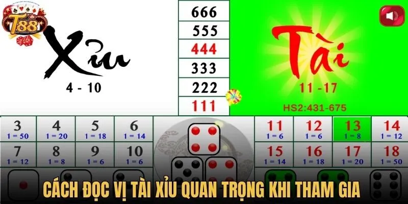Cách đọc vị tài xỉu quan trọng khi tham gia